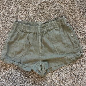 Anthropologie‎ Shorts Women’s Medium Olive Green Utility Military